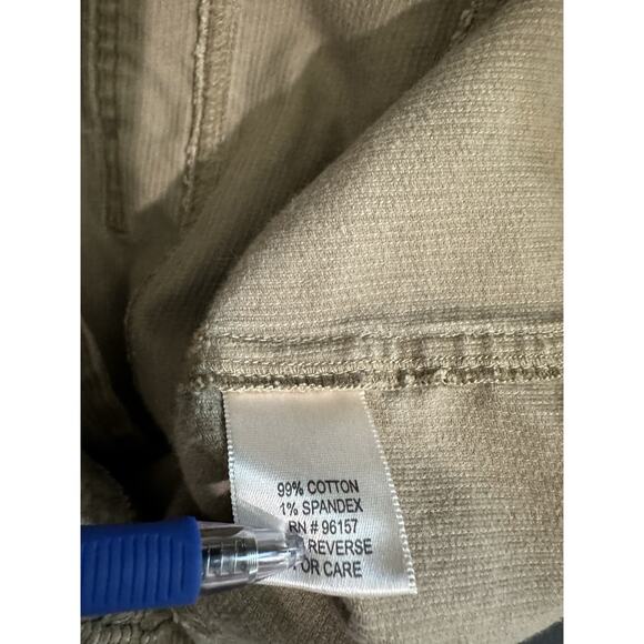 Vintage 90s Y2K era Bill Blass L corduroy jacket light brown/tan cropped blazer - Picture 10 of 11